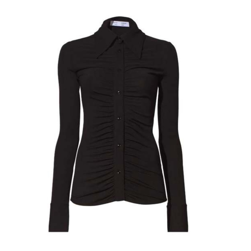 Proenza Schouler crepe button front shirt NWT